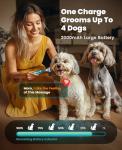 4-in-1 Pet Grooming Kit with LED Light
