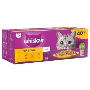Whiskas Adult Poultry Selection in Jelly 40 Pouches