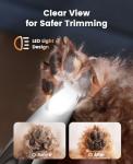 Oneisall Low Noise Dog Paw Trimmer with Light