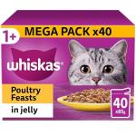 Whiskas Adult Poultry Selection in Jelly 40 Pouches