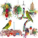 BBjinronjy Bird Toys for Parakeets and Conures