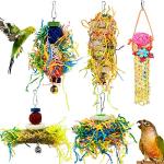 5 Pack Shredding Toys for Birds and Parrots