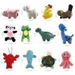 Squeaky Plush Dog Toy Pack - 12 Cute Toys