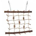 Natural Rope Climbing Wall for Birds 27 x 24cm