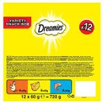 Dreamies Variety Cat Treats Box - Chicken, Cheese, Salmon