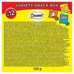 Dreamies Variety Cat Treats Box - Chicken, Cheese, Salmon