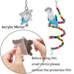7-Piece Bird Toy Set for Budgies and Parrots