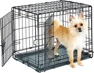Double Door Dog Crate for Small Breeds