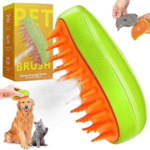 3-in-1 Rechargeable Self-Cleaning Cat Grooming Brush