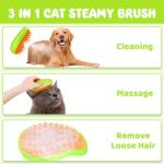 3-in-1 Rechargeable Self-Cleaning Cat Grooming Brush
