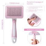 Self-Cleaning Pet Brush for Dogs and Cats