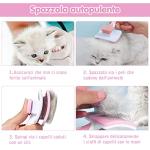 Self-Cleaning Pet Brush for Dogs and Cats