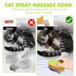 3-in-1 Rechargeable Self-Cleaning Cat Grooming Brush