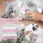 Self-Cleaning Pet Brush for Dogs and Cats