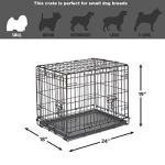 Double Door Dog Crate for Small Breeds