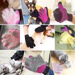 Pet Grooming Glove and Deshedding Brush Mitt