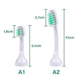 Emmi-Pet Small Ultrasonic Toothbrush Heads - 2 Pack