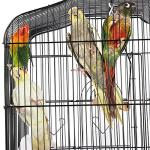 Yaheetech Black Metal Bird Cage with Play Top