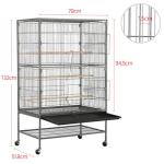 Yaheetech Large Parrot Cage with Perch and Wheels