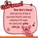 Nylabone Lobster Chew Toy for Aggressive Chewers