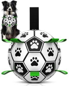 Interactive Dog Football Toy with Grab Tabs