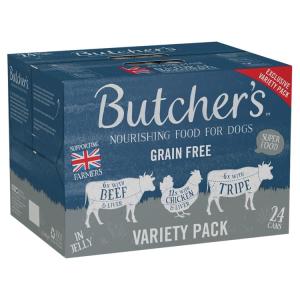 Butcher's Variety Pack Dog Food Tins, 24x400g