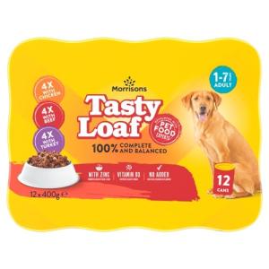 Morrisons 12-Pack Dog Food Meat Loaf 400g