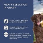 Wet Dog Food in Gravy - Meat Selection 1.2kg