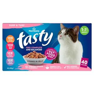 Morrisons Mixed Jelly Cat Food 40 Pack