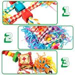 3 Pack Bird Shredding Toys for Small Parrots