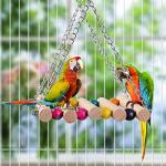 18-Piece Bird Toy Set with Swings and Perches