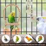 18-Piece Bird Toy Set with Swings and Perches