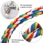 Colorful Rope Perch for Parrots and Cockatiels