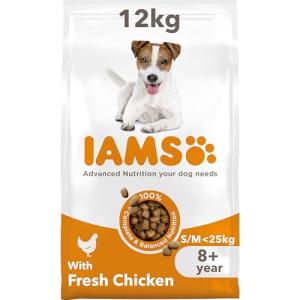 IAMS Senior Dog Food with DentalCare System 12kg