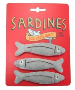 Happy Meow Sardine Cat Toy with Catnip