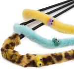 Interactive Feather Cat Teaser Wand with Bells