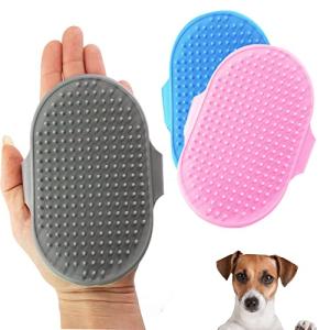 Flexible Dog Grooming Mitt for Easy Fur Removal