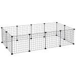 Pawhut 12-Panel Metal Pet Playpen for Small Animals