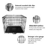 24-inch Folding Dog Crate with 2 Doors