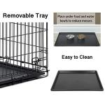 24-inch Folding Dog Crate with 2 Doors