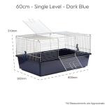 Dark Blue Indoor Pet Cage - 60cm