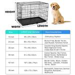 24-inch Folding Dog Crate with 2 Doors