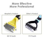 Double-Sided Deshedding Brush for Dogs and Cats
