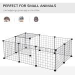 Pawhut 12-Panel Metal Pet Playpen for Small Animals