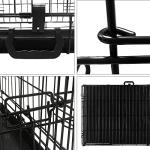 24-Inch Folding Metal Pet Cage for Dogs and Cats