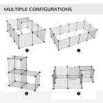 Pawhut 12-Panel Metal Pet Playpen for Small Animals