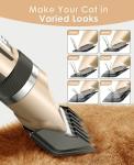Oneisall Cordless Cat Grooming Clippers - Gold