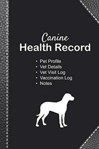 Dog Vaccine Record Book with Puppy Health Tracker