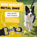 Looxmeer Nylon Long Dog Training Lead with Handle