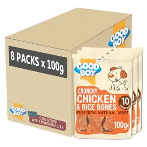 Crunchy Chicken & Rice Dog Treats - 100g